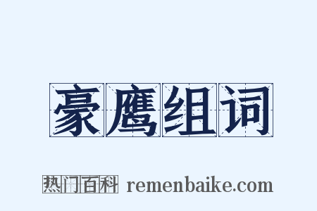 豪鹰组词是什么意思的图片